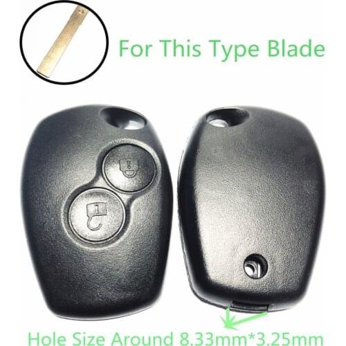 Remote Fob Cover Case For Renault Dacia Modus Clio 3 Twingo Kangoo 2 2 Button Replacement Blank Key Shell Cover Without Blade