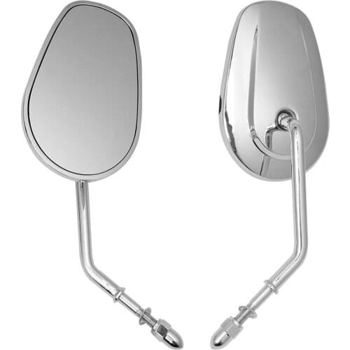 Black Rearview Mirrors 8mm for Harley Softail Touring Street Road Glide Motorcycle Accessories