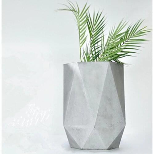 Concrete Silicone Mold Cylinder Concrete Flower Pot Molds Handmade Cement Vase Mould Craft Garden Decorating Tools