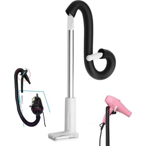 Clamp Mount Hair Dryer Holder, 360 Degrees Rotation Adjustable Hands Free Dog Pet Cat Grooming Table Stand Bracket Clip