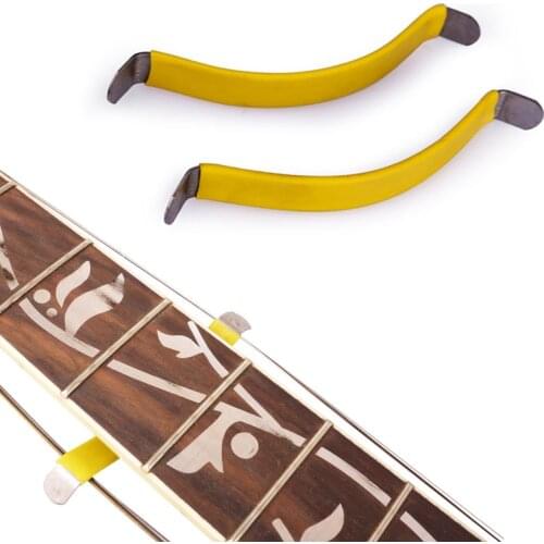 2 Pcs Guitar Bass Luthier String Spreader Holder Fret Care Tool for Polish Cleaning Guitar Fretboard