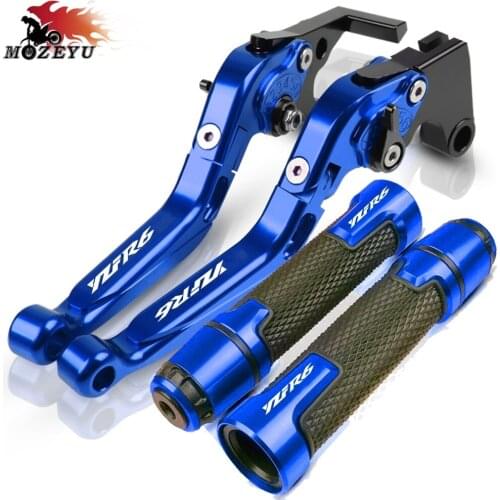 For Yamaha YZF R6 YZFR6 YZF-R6 2017 2018 2019 2020 2021 Motorcycle Brake Clutch Levers Handlebar Grips Handle Bar Ends Grip R6