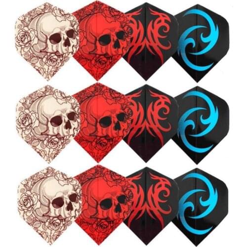 Hot sale 30pcs 2D Cool Standard Dart Flights Darts Flight Outdoor Wing Tail Feather Accessories