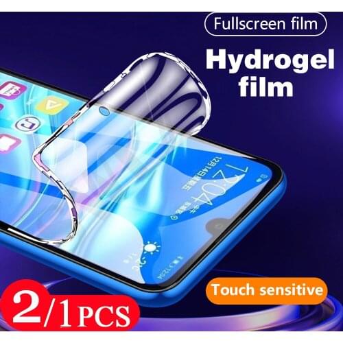 2/1Pcs 9D hydrogel film for huawei Y9 2019 Y9S Y9A Y8P Y8S Y7 Prime Y7A Y7P Y6 pro Y5 lite 2018 phone screen protector Not Glass