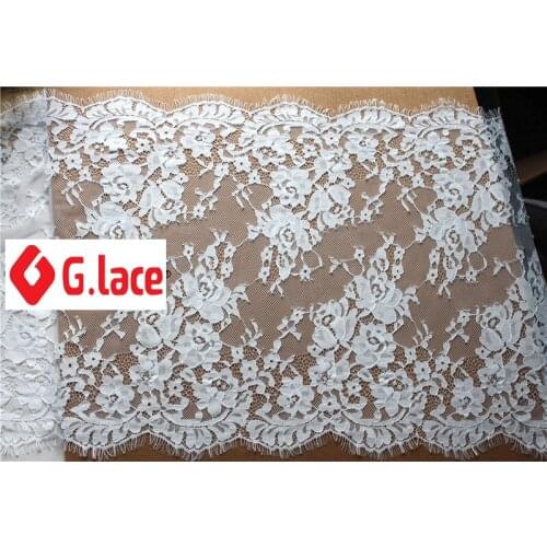 GLace 9m/lot 40cm wide Boneline lace eyelash accessories lace handmade DIY clothing fabric wedding dress fabric TX326