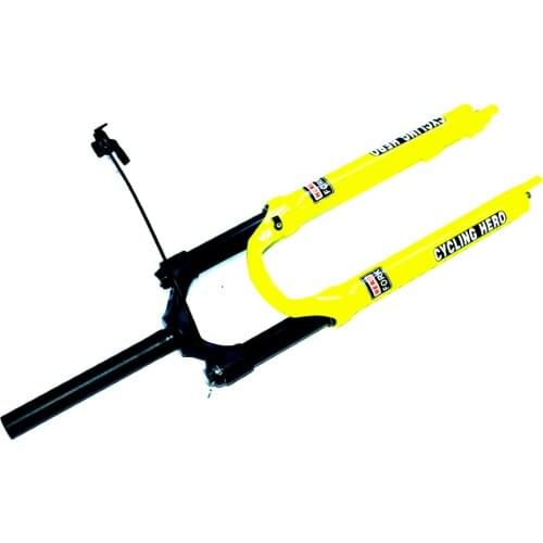 Bike forkMTB Mountain Bike Air Fork Plug Suspension 26 27.5 29 inch 100-120mm Stroke yellow Performance price exceeds SR SUNTOUR