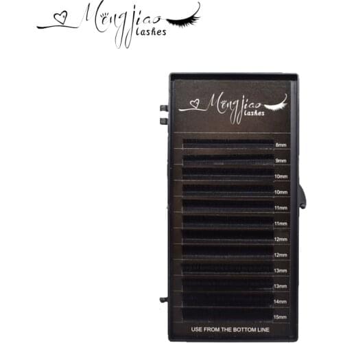 12 lines Mix-Length Individual Eyelash Extension 8-15 mm Mix Classic Natural Long Eye Lashes Korea Silk Volume Lash Extension