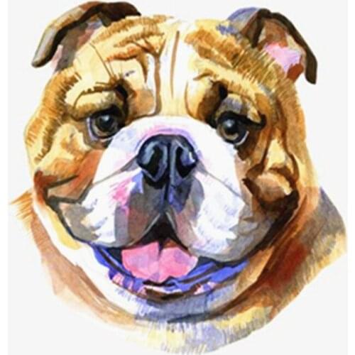 Cute and cute yellow pug Animal DIY Drawing Painting by Numbers Lage Size Picture on Wall Decoration Children Gift 40x50 50x65cm