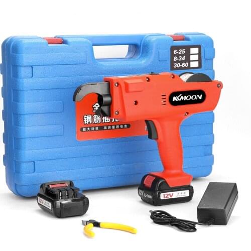 KKmoon 12 V Automatic 8-34MM Rebar Tier Cordless Rechargeable Tying Binding Machine Adopts full copper motor
