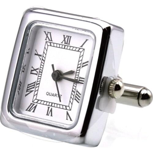 Sunnylink Mens Cuff Links White Silver Watch Cufflinks for shirt M3846 22mm