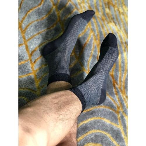 Mens Formal Dress Socks Exotic Thin Tube socks Male Formal Dress Black Socks Mens Business Socks Sexy Mens Dress Socks