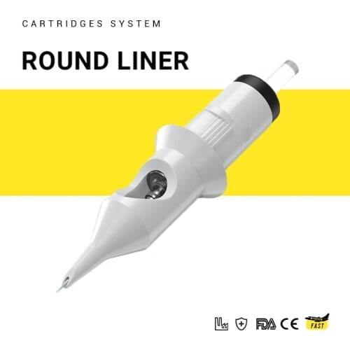 20pcs Disposable Cartridge Tattoo Needles 1/3/5/9/11/14RL Round Liner Shader Permanent Makeup Machine Eyebrow Tattoo Pen Needle