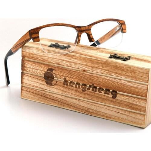 Zebra Wood Mens Eyeglass Frame for Women Prescription Glasses Frames for Myopia Optical Lenses Progressive Glasses Diopter