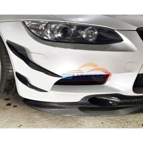 K style Real Carbon Fiber Front Spoiler Splitter Canard 4pcs/Set For BWM E90 E92 E93 M3 B439