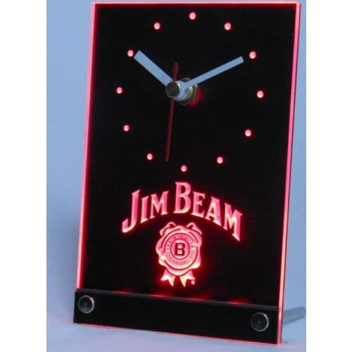 Tnc0478 Jim Beer Table Desk 3D LED Clock