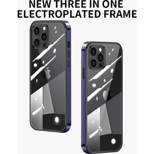 Luxury High Quality Shockproof Lens Protection Hard PC Mobile Phone Case For iPhone 12 Pro Max Cellphone Back Cover Fundas Coque