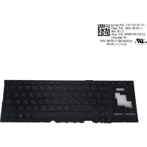 RU Russian computers keyboards for Asus ROG Zephyrus GX701GV GX701LV GX701 17.3 Gaming notebook keyboard hot sale 0KNR0 661ERU00