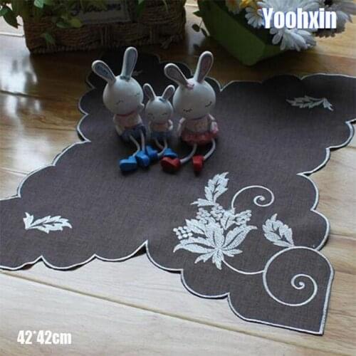 Modern lace place table mat cloth pad embroidery cup mug kids doily dining tea coffee coaster dish pan wedding placemat kitchen