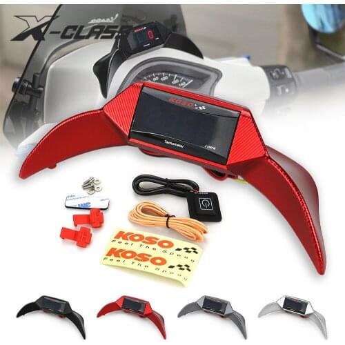 Motorcycle Tachometer Tach Hour Meter Digital Counter Gauge CNC Aluminum Accessories For VESPA SPRINT PRIMAVERA 150 2013-2021