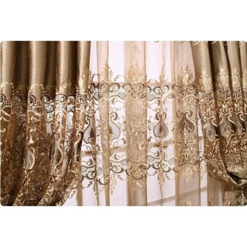 European Style Tulle For Curtains Living Room Transparent Fabric For Blinds Sheer Curtain Yarn Drapes Voile cortinas