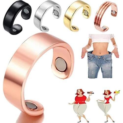 Snoring Device Anti Snoring Ring Magnetic Therapy Acupressure Treatment Snore Stopper Sleep Aid Multi-function Slimming Ring