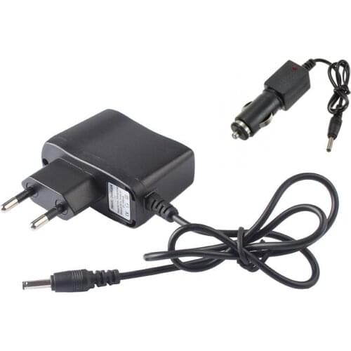 EU / US Plug Wall AC Charger for 18650 Battery Headlamp Flashlight Torch Light Lamp + Car charger