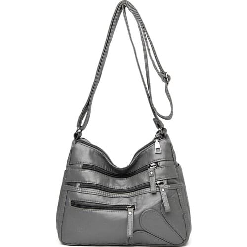 Large Capacity Retro Shoulder Bags Brand Designer Shoulder Bag Fashion Casual Handbag Spring 2021 New Soft Pu Leather Handbag