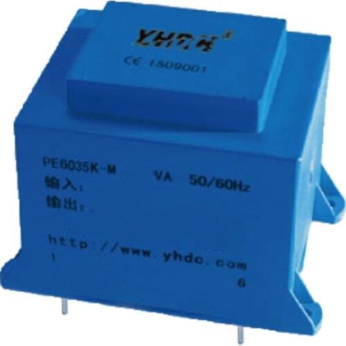 YHDC PE6035K-M Power 50VA Input 110V Output 6V Encapsulated transformer PCB Welding Isolation transformer
