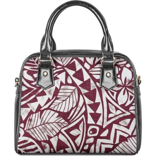 Custom pattern Polynesian tribal style Printing Women Adjustable Crossbody Leather Bag 2020 Summer Fashion PU Handbags Ladies