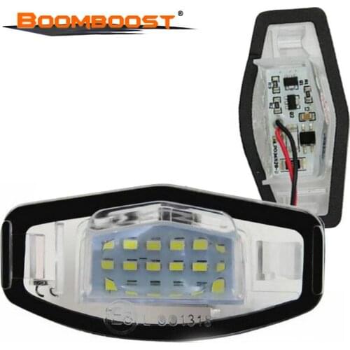1 Pair License Plate Lights For H/onda Civic Pilot Accord Odyssey Acura MDX RL TL TSX RDX 12V Car Accessories Canbus Error Free