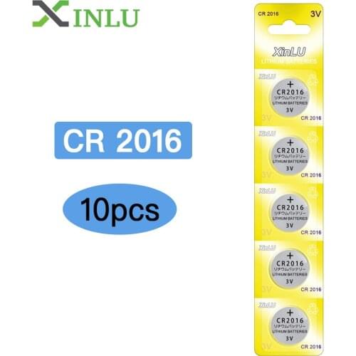 10pcs CR2016 DL2016 BR2016 ECR2016 Button Cell coin Battery for watch,10PCS CR2016 XINLU Brand battery