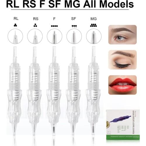 Permanent Makeup Needle RL RS F SF MG Cartridge Needles for Permanent Makeup Machine Eyebrow Disposable Needle Cartridge Needle