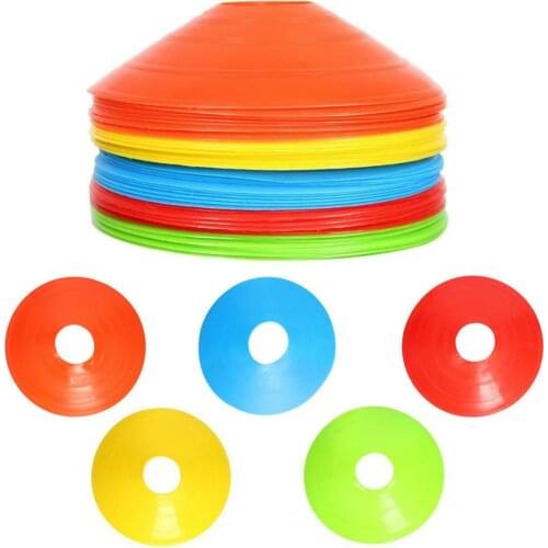 10Pcs/Set Football Training Sign Disc Cone Marking Plate Field Cone High Quality Marker Discs Soccer Training Accessories
