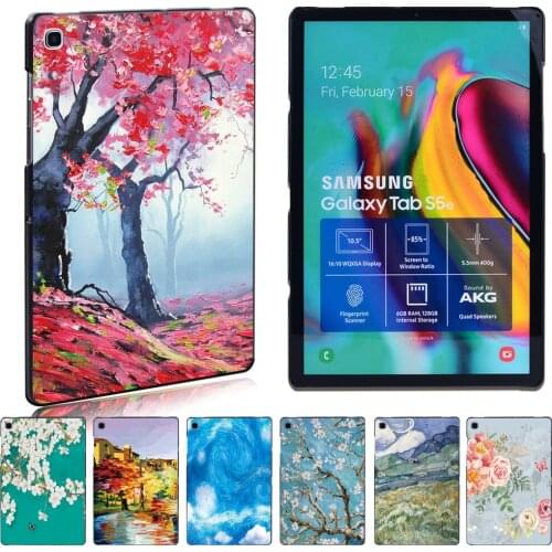 2020 Slim Painting tablet Cover Case for Samsung Galaxy Tab A A6/Tab A/Tab E/Tab S5E High-quality plastic tablet case + pen