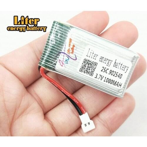 3.7V 1000mAh X5C X5SC X5SW Tanco M68 four-axis model aircraft 3.7V 1000mAh lithium battery 902540 25c