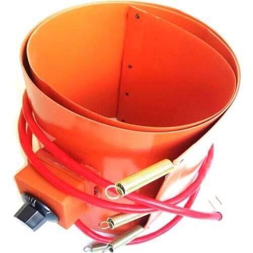 300*1350*2.5mm 220v 4000w Silicone Oil Drum Heater dial thermostat on pad 1500mm lead wire with 2 pins plug