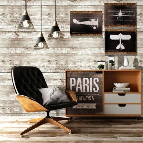 45 x 600 cm Imitation Wood Grain Panel Wallpaper Waterproof PVC Self Adhesive Wallpaper Roll for Living Room