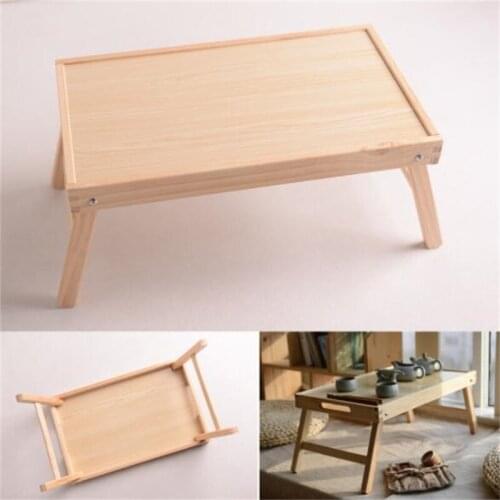 60*40cm Solid wood Portable laptop desk Bed Folding desk Wood tea tray