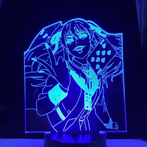 Anime Kakegurui Jabami Yumeko Led Night Light for Child Bedroom Decor Nightlight Anime Birthday Gift 3d Lamp