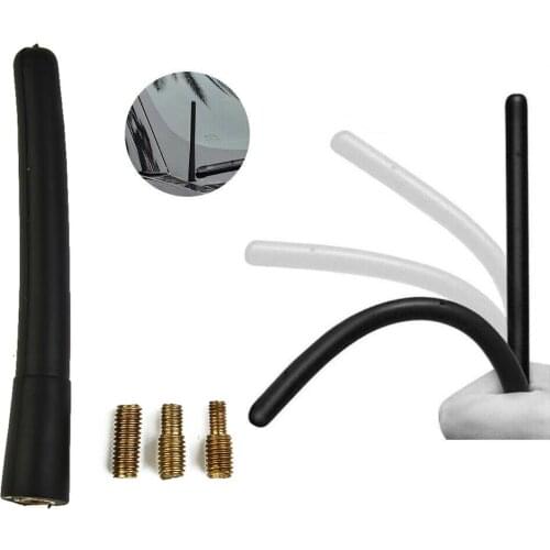 Car Antenna Short Thread Rubber Roof Radio Auto Adapter M4 M5 Universal
