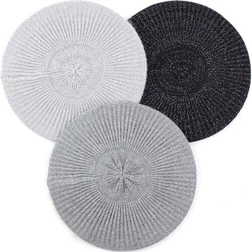 Charm Wood Fashion Wool Beret Hat Solid Color Slouchy Winter French Style Cashmere Bonnet Caps for Girls Women Lady Female Adult