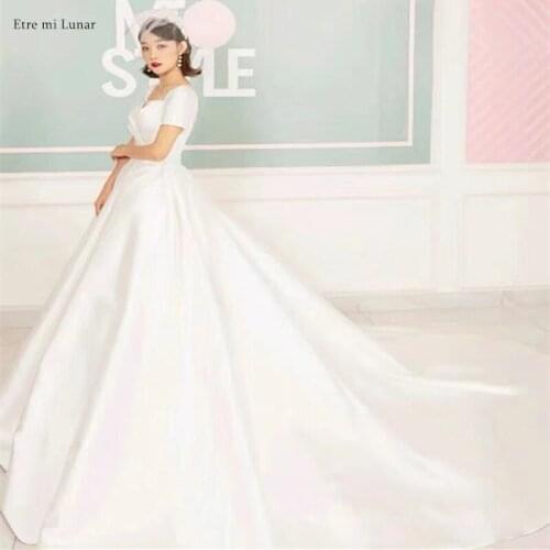Etre mi Lunar Satin Wedding Dresses
