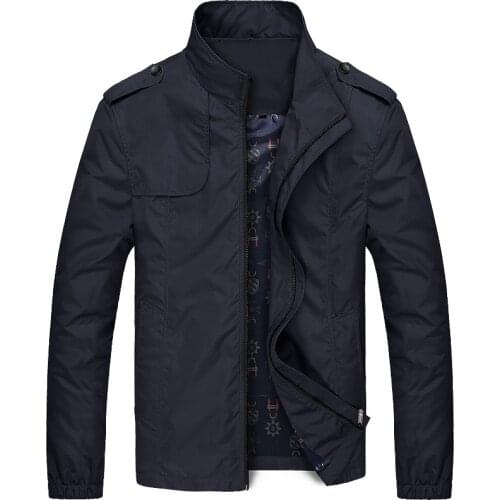 Quality Print Men Spring Jackets and Coats Jaqueta Masculina Male Casual Slim Fit Zipper Jacket Hombre Windbreaker Coat Clothes