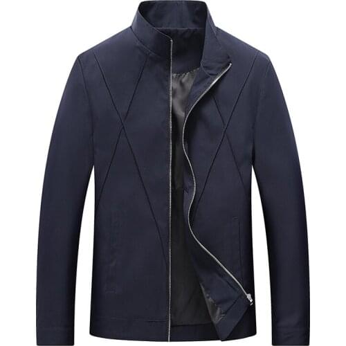 Spring Autumn Fashion Quality Solid Casual Slim Fit Jacket Mens Regular Outerwear Jackets Male Coats Outwear
