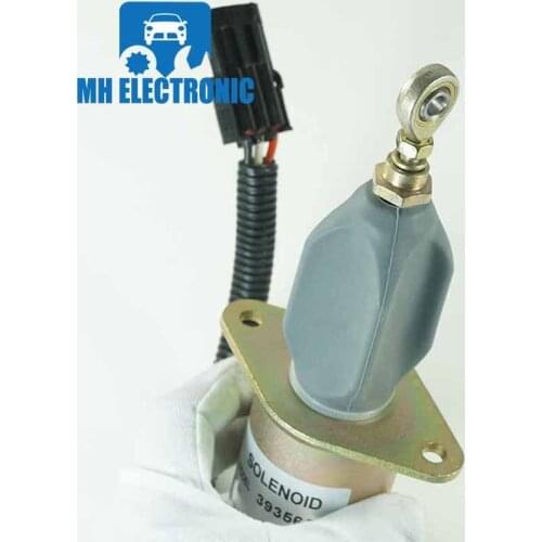 MH Electronic 3935650 3935649 Fuel Shutdown Valve Shut off Solenoid for Cummins 6CT Diesel Parts Engine Stop Solenoid 24V