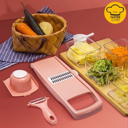 Vegetable Cutter Multifunction Fruit Potato Carrot Peeler Grater Dicer Kitchen Accessories Vegetable Slicer with Basket Chopper