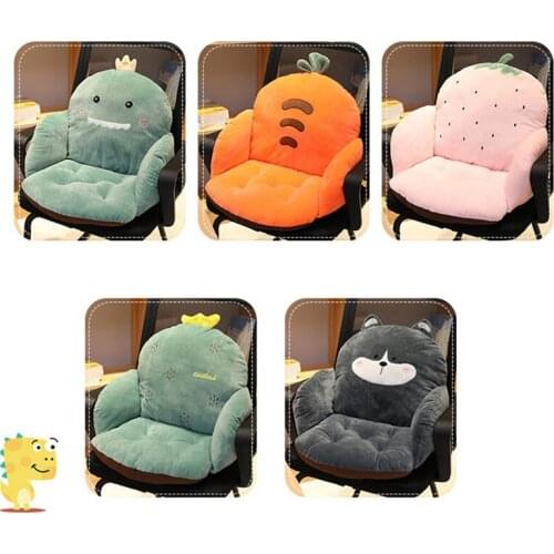 Cartoon colorful Chair Cushion Lumbar Back Support Thicken Seat Pad Pillow For Beach Home Office Car Seat Chair Buttocks Pad