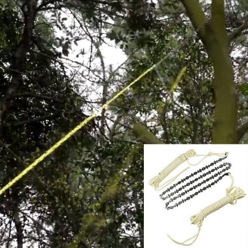 New Outdoor High Tree Limb Branch Hand Chainsaw 48" Chain Saw Blades Pruning Set