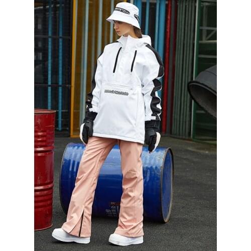 2020 New Men and Women Snowboard Pants Fashion Pink Couple Wear Waterproof Insulation Wear-resistant Winter Outdoor Ski Pants