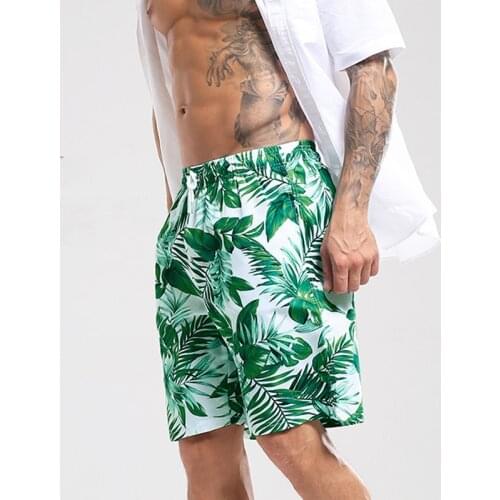 New 3xl Plus Size Printed Quick Dry Men Swimming Trunks Men Swimwear Swimsuit Beachwear Beach Shorts Bathing Suit Waterproof 143